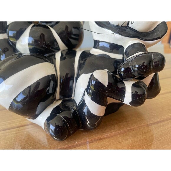 SWAK Clancy Cat Votive Holder  Lynda Corneille Black White Cat Figurine 8" - Picture 6 of 9